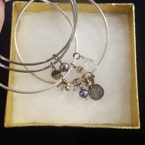 American Eagle Outfitters Jewelry - Donating Soon!!! AEO.. Charm bangles